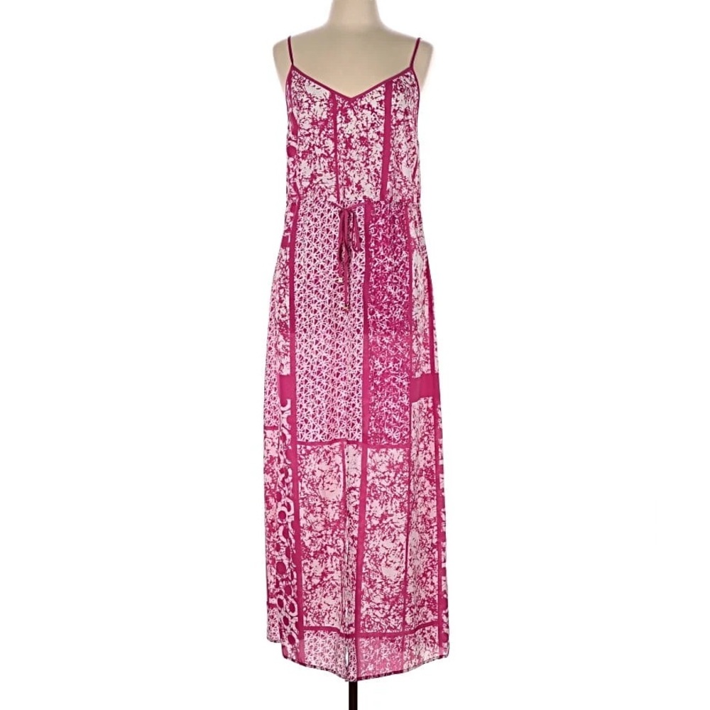 Michael Kors Pink Patchwork Maxi Dress